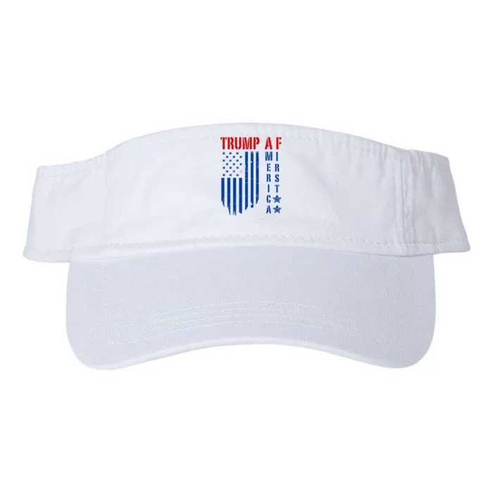 Trump Af America First Ultra Maga Republican Military Voter Valucap Bio-Washed Visor