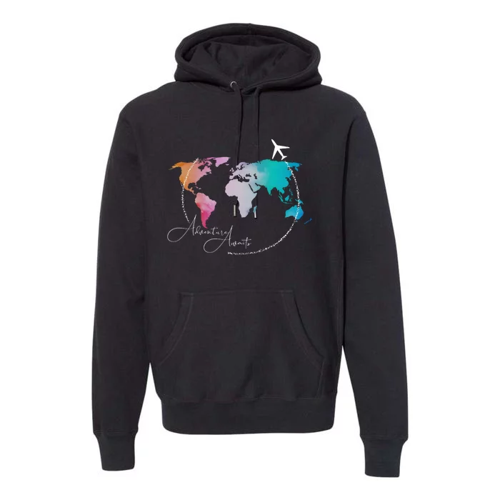 Traveler Adventure Artist Travel Lover Premium Hoodie