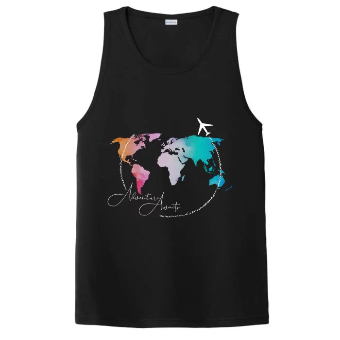 Traveler Adventure Artist Travel Lover Performance Tank