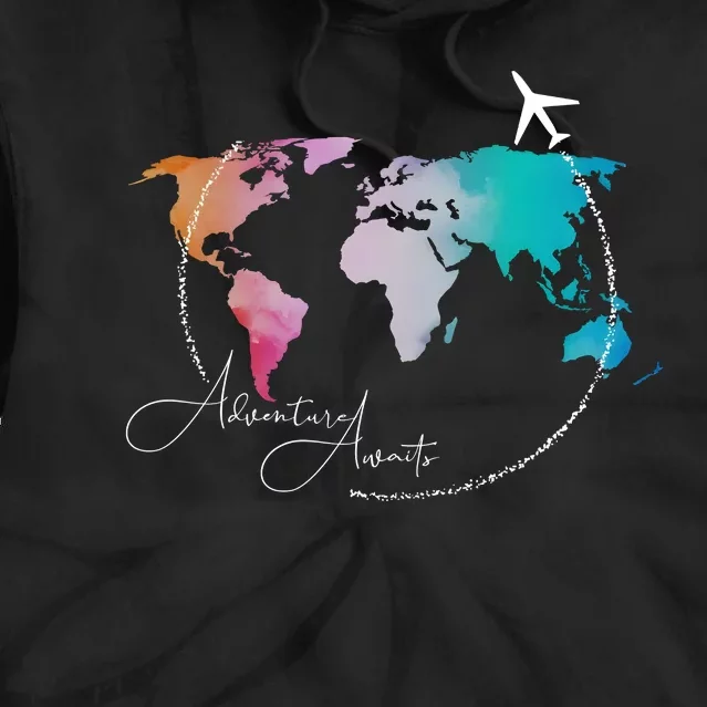 Traveler Adventure Artist Travel Lover Tie Dye Hoodie