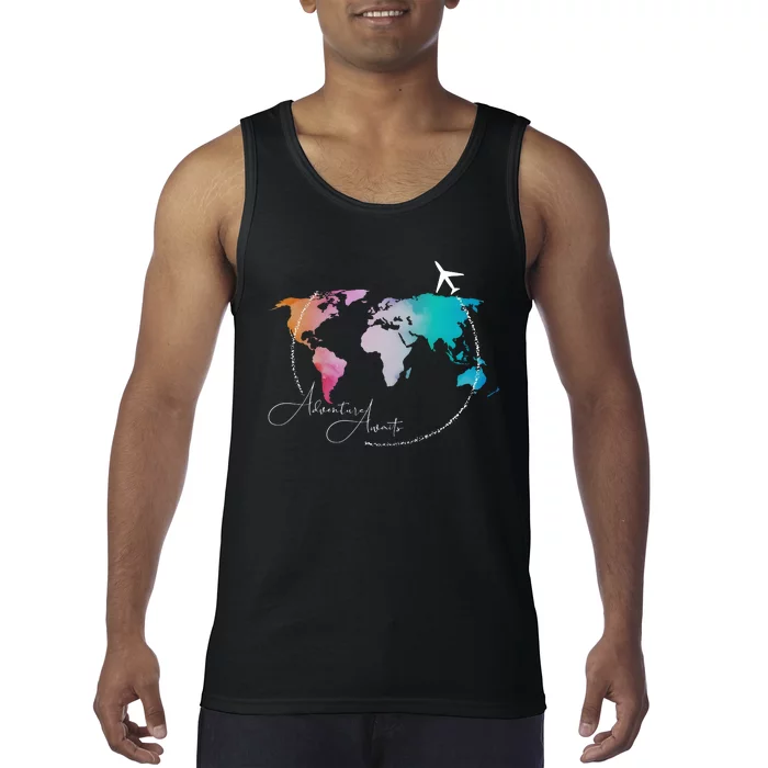 Traveler Adventure Artist Travel Lover Tank Top