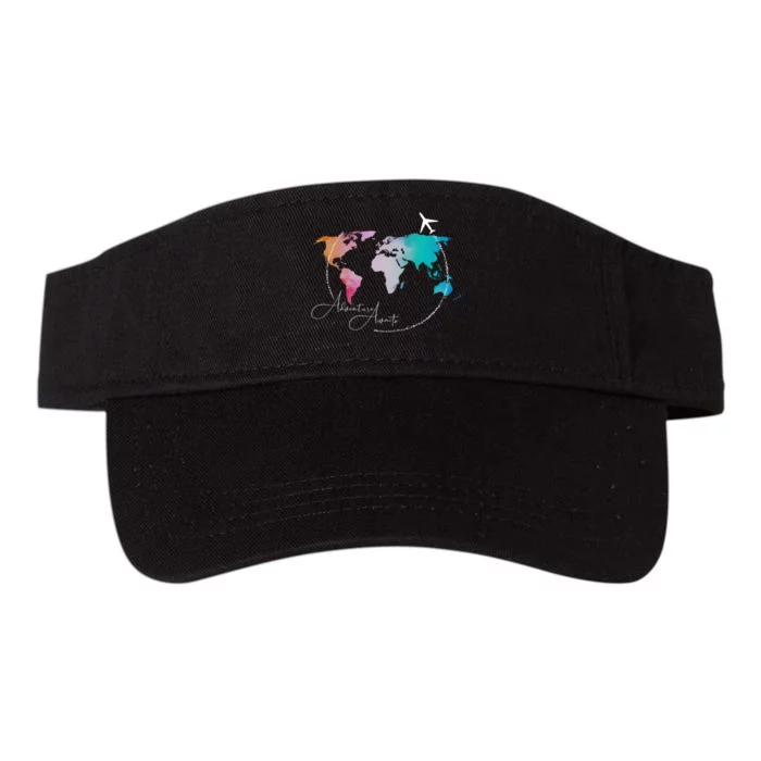 Traveler Adventure Artist Travel Lover Valucap Bio-Washed Visor