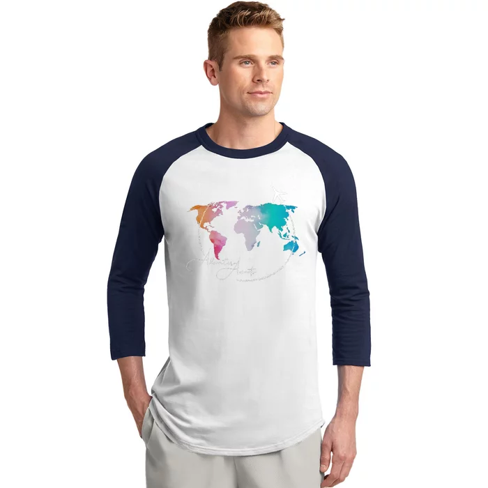 Traveler Adventure Artist Travel Lover Baseball Sleeve Shirt