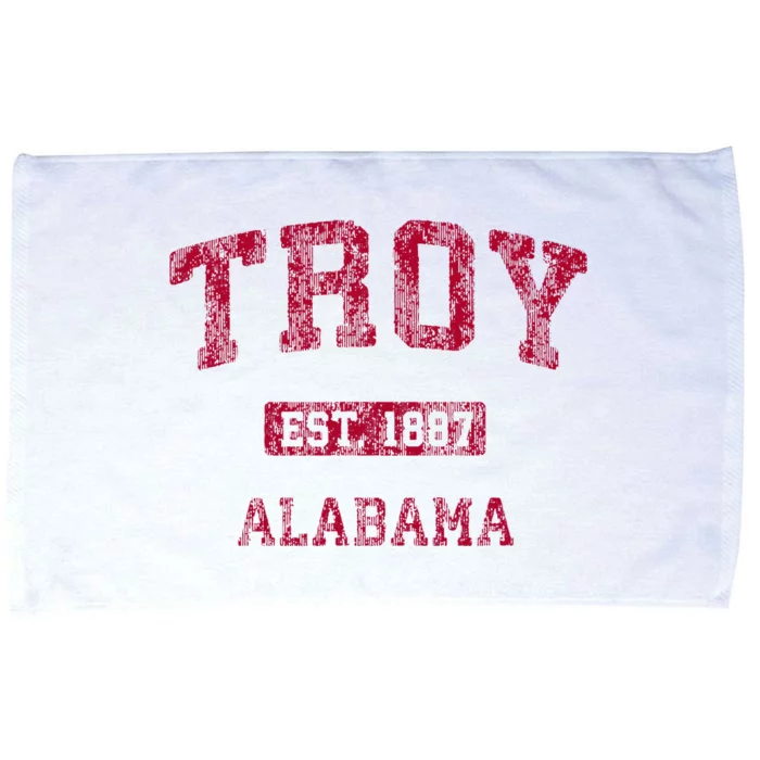 Troy Alabama Al Vintage Athletic Sports Design Microfiber Hand Towel