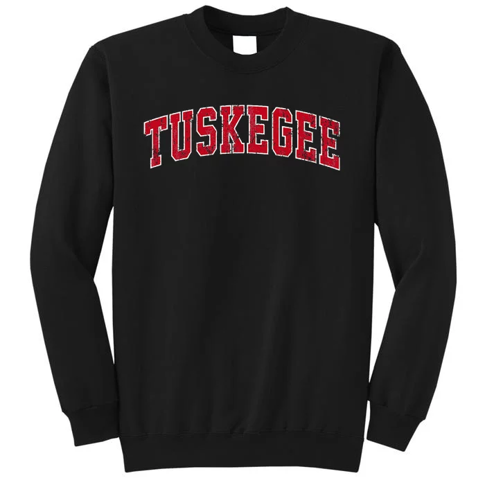 Tuskegee Alabama Al Vintage Sports Design Red Design Sweatshirt