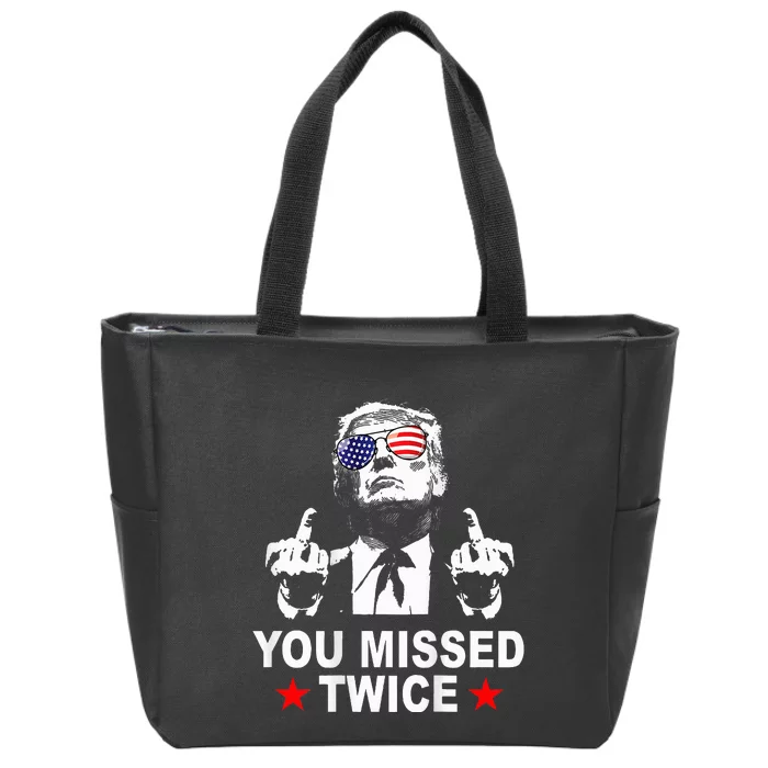 Trump Assassination Attempt Trump 2024 Zip Tote Bag