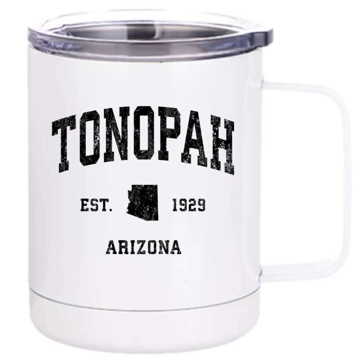 Tonopah Arizona Az Vintage Athletic Front & Back 12oz Stainless Steel Tumbler Cup