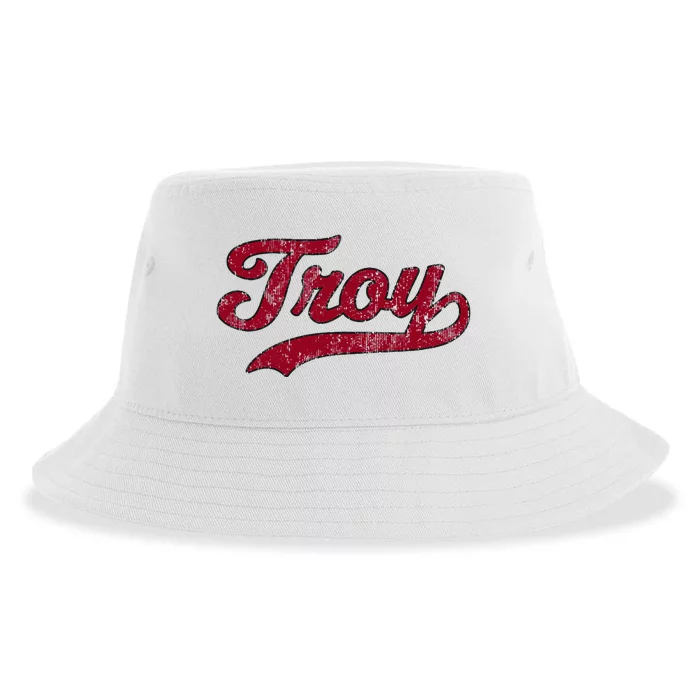 Troy Alabama Al Vintage Athletic Sustainable Bucket Hat