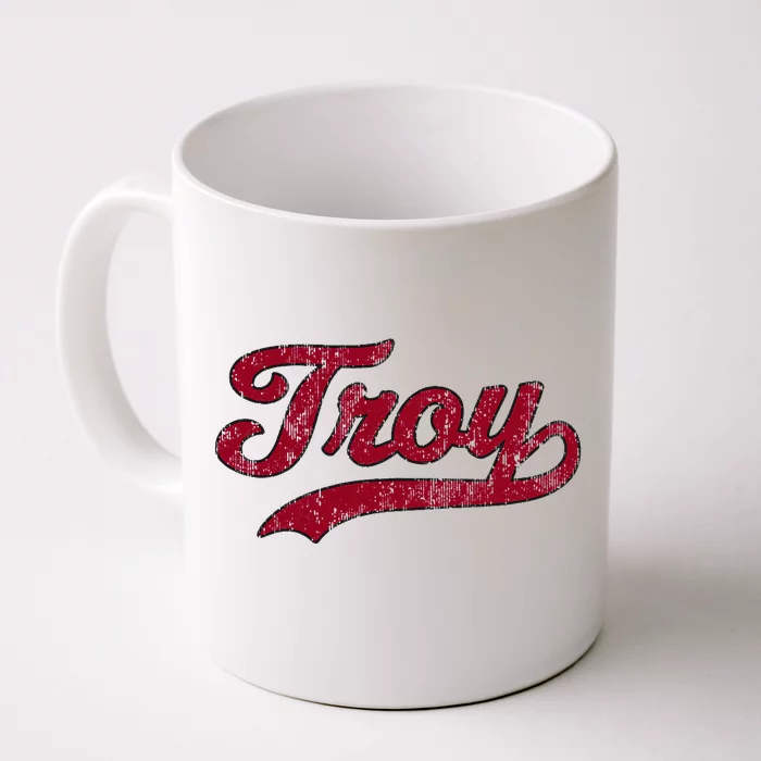 Troy Alabama Al Vintage Athletic Front & Back Coffee Mug