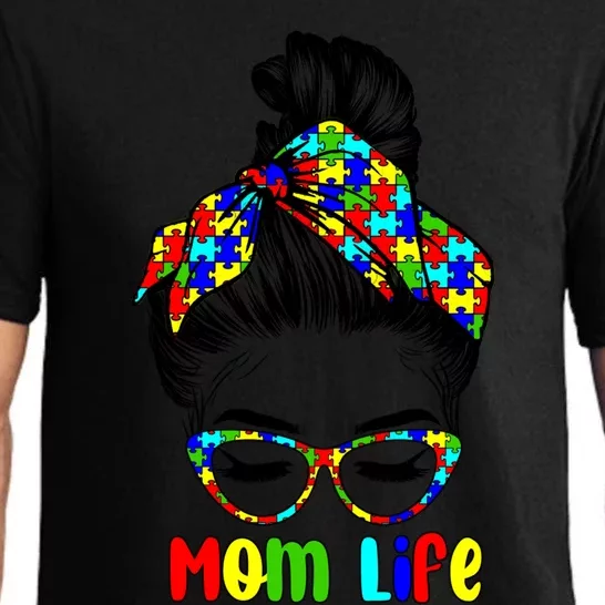 Th Autistic Autism Awareness Mom Life Gift Mom Funny Gift Pajama Set