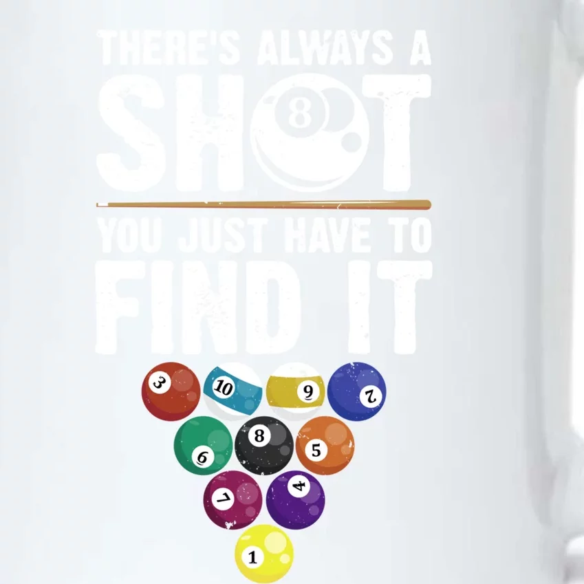 ThereS Always A Shot Funny Pool Billiards Player 8 Ball Gift Black Color Changing Mug