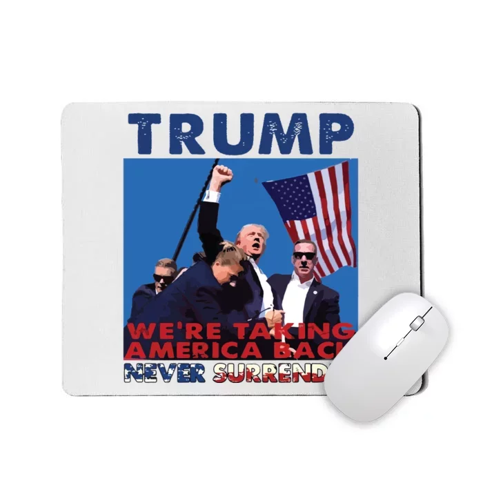 Trump Assassination Arrest This 2024 Trump Middle Fingers Trump Shooting Mousepad