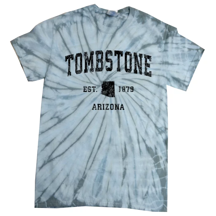 Tombstone Arizona Az Vintage Athletic Sports Tie-Dye T-Shirt