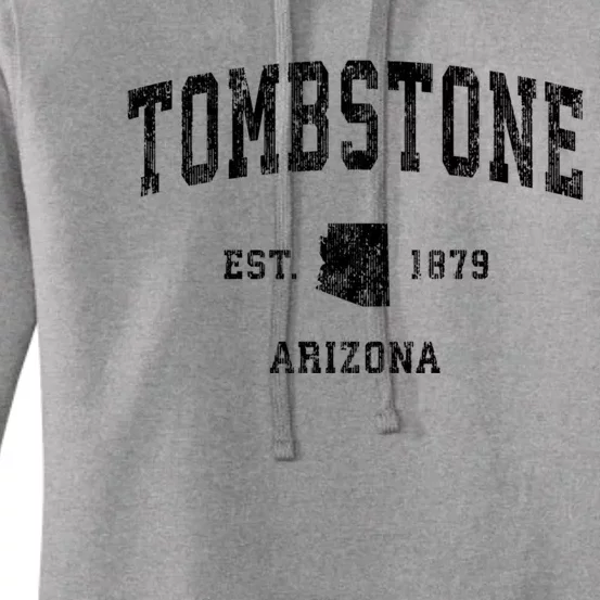 Tombstone Arizona Az Vintage Athletic Sports Women's Pullover Hoodie