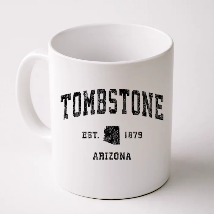 Tombstone Arizona Az Vintage Athletic Sports Front & Back Coffee Mug