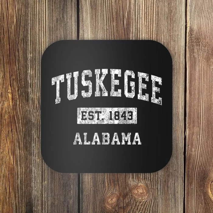 Tuskegee Alabama Al Vintage Established Sports Design Coaster