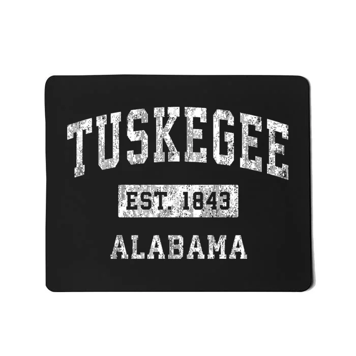 Tuskegee Alabama Al Vintage Established Sports Design Mousepad