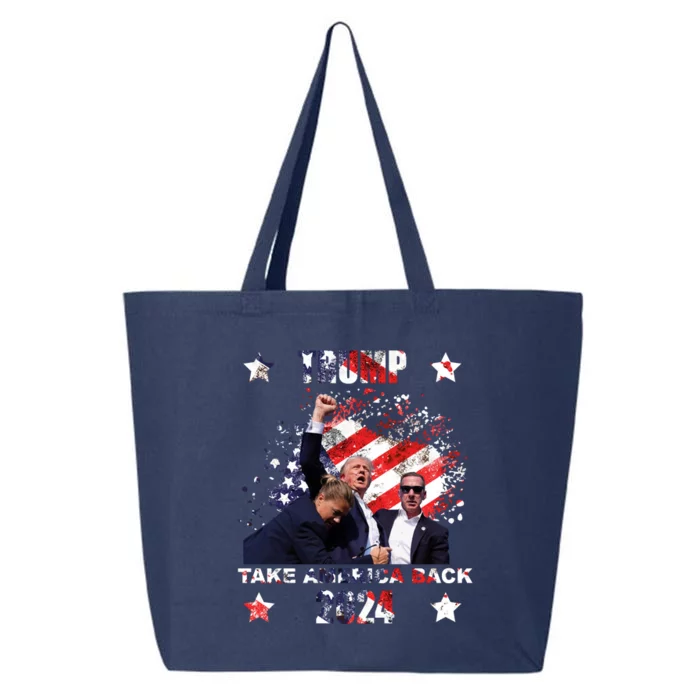 Trump Assassination Attempt Take America Back 2024 25L Jumbo Tote