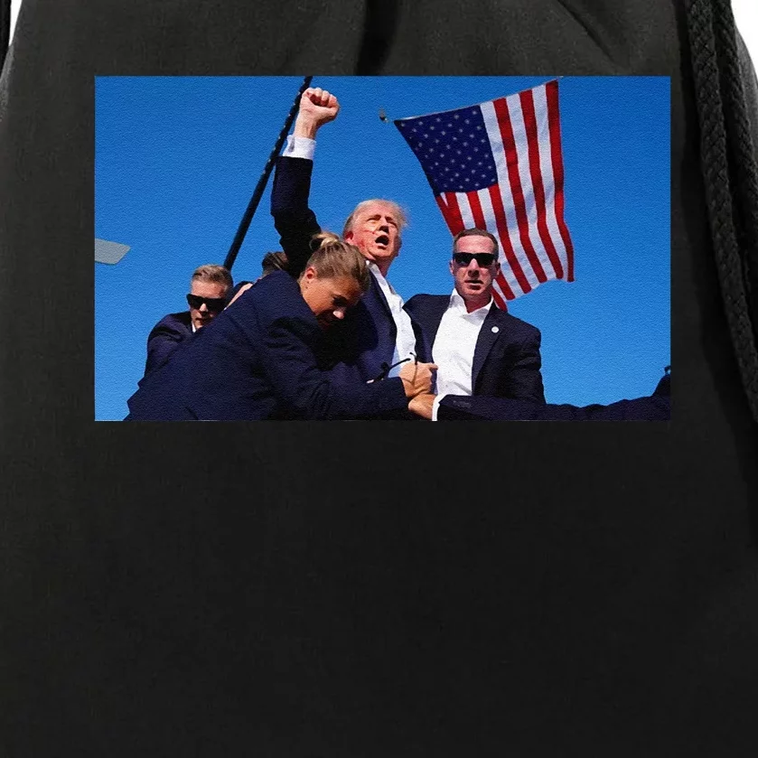 Trump Assassination Attempt Fight! Drawstring Bag