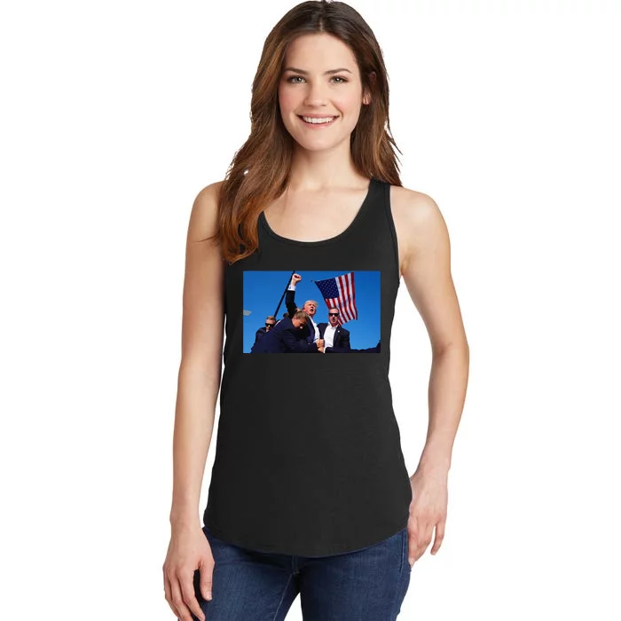 Trump Assassination Attempt Fight! Ladies Essential Tank