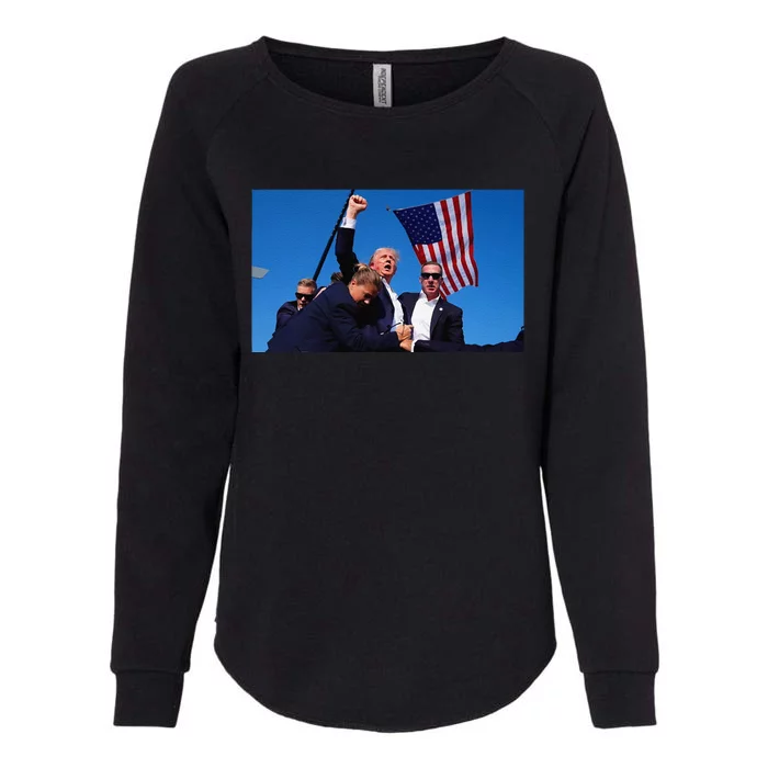 Trump Assassination Attempt Fight! Womens California Wash Sweatshirt