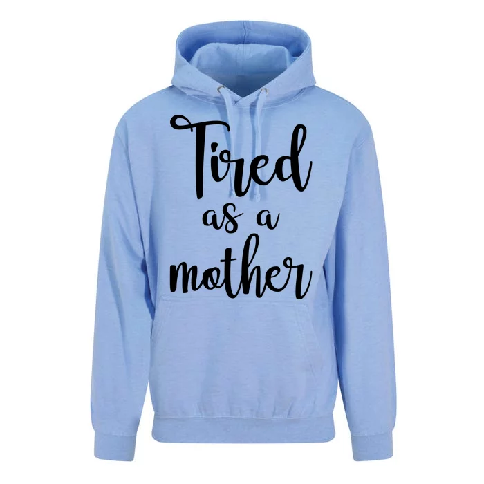 Tired As A Mother Funny Unisex Surf Hoodie