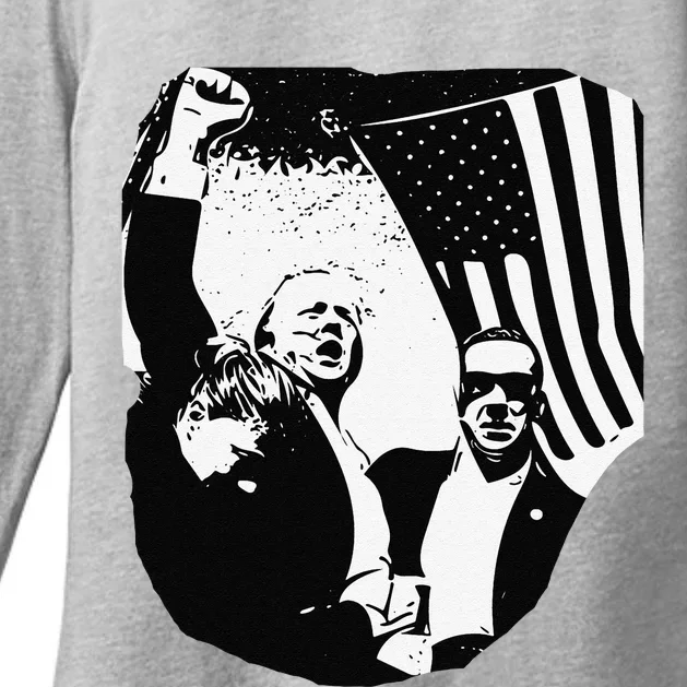 Trump Assassination Attempt Photo 2024 Womens CVC Long Sleeve Shirt