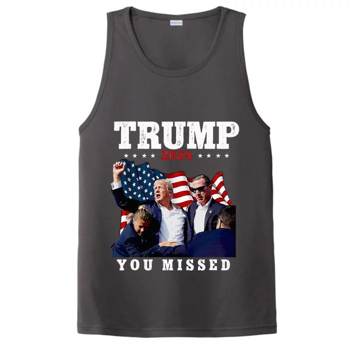 Trump Assasination Bloody Ear Bleeding Butler Pa Trump Performance Tank