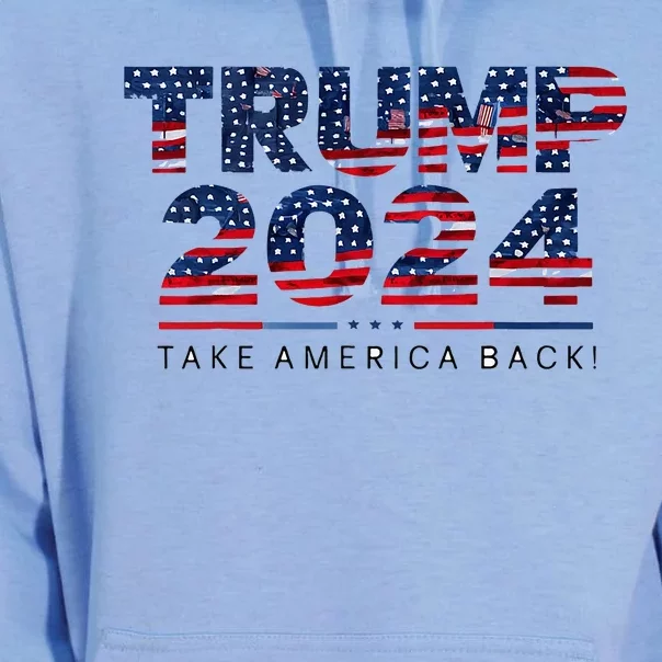 Take America Back Daddys Home Trump Bootleg Style Unisex Surf Hoodie