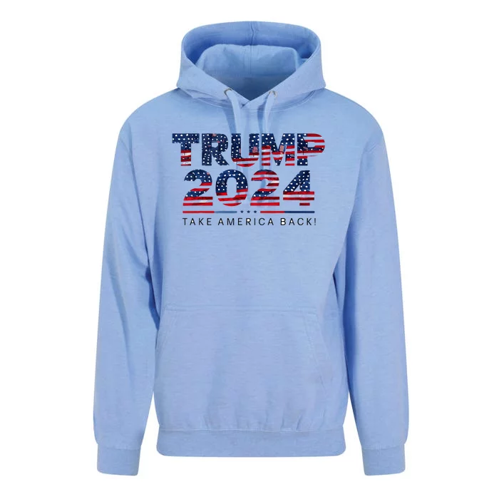 Take America Back Daddys Home Trump Bootleg Style Unisex Surf Hoodie