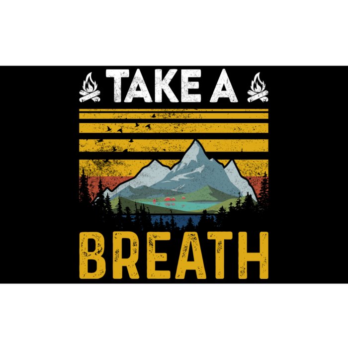 Take A Breath Vintage Retro Camping Life Bumper Sticker