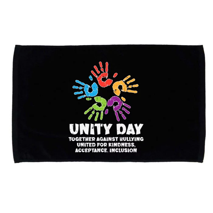 Together Against Bullying Orange Anti Bullying Unity Day Kids Microfiber Hand Towel