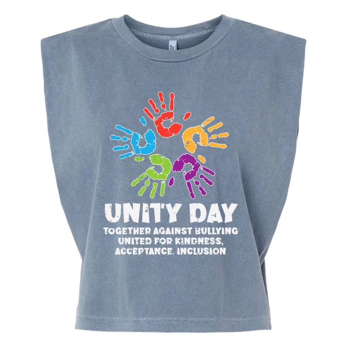 Together Against Bullying Orange Anti Bullying Unity Day Kids Garment-Dyed Women's Muscle Tee