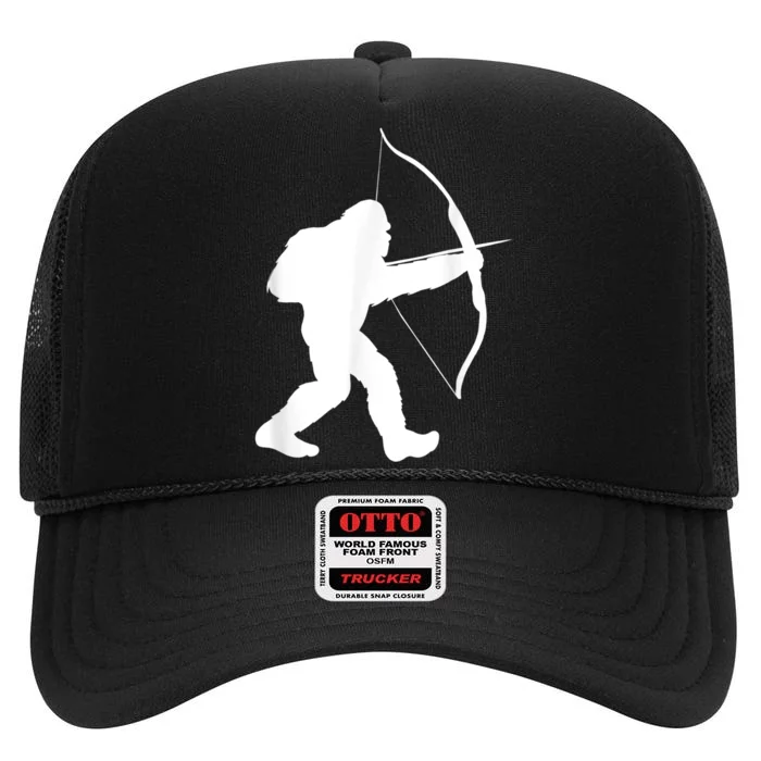 Traditional Archery Bigfoot Recurve Bow Lovers High Crown Mesh Trucker Hat