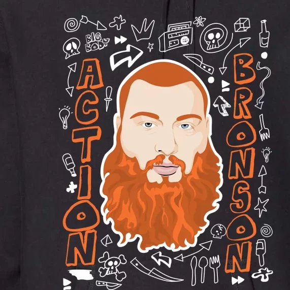 The Action Bronson Cool Vector Design Premium Hoodie