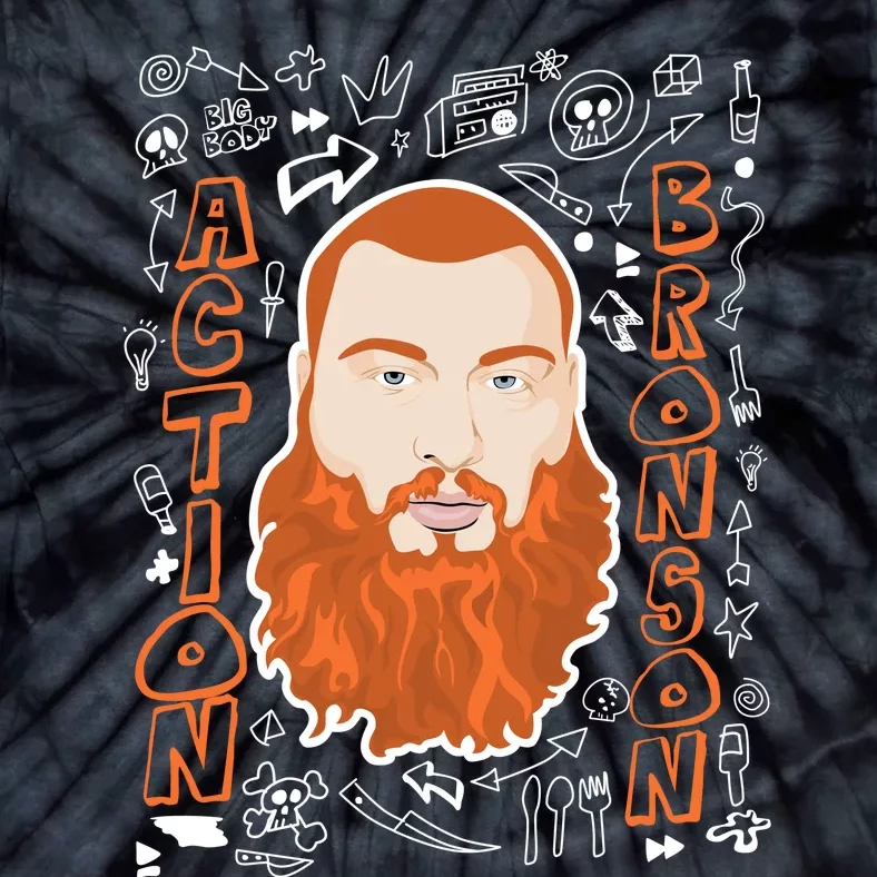 The Action Bronson Cool Vector Design Tie-Dye T-Shirt