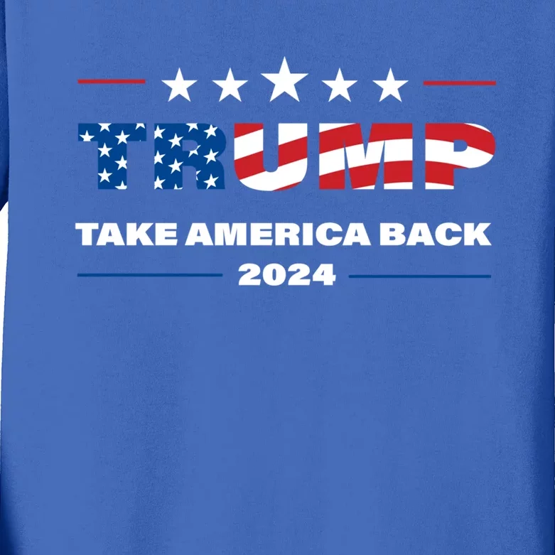 Take America Back Gift Kids Long Sleeve Shirt