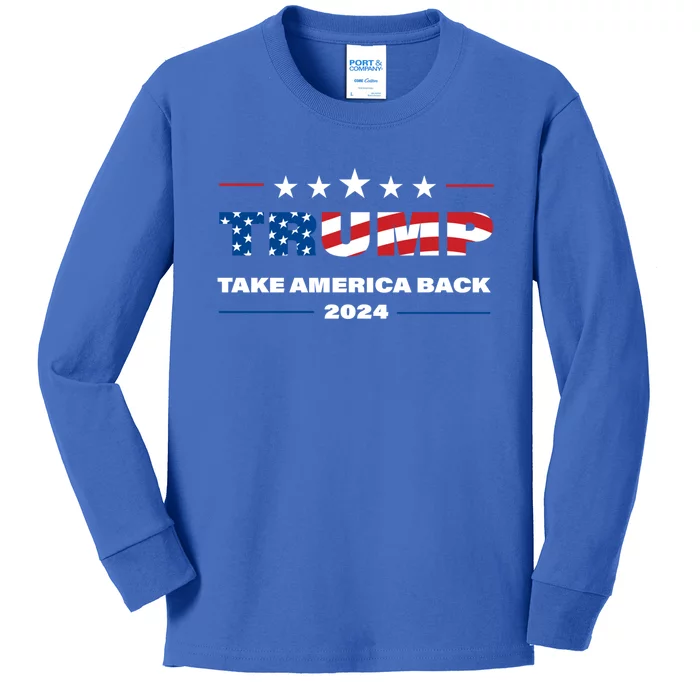 Take America Back Gift Kids Long Sleeve Shirt