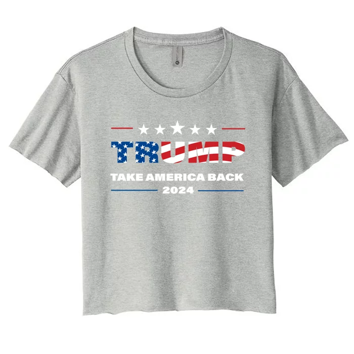 Take America Back Gift Women's Crop Top Tee