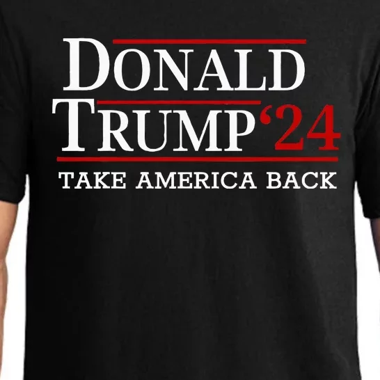 Take America Back American Flag Trump Pajama Set