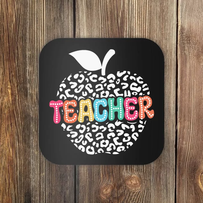 Teacher Apple Back To School Kindergarten Preschool Teacher Coaster