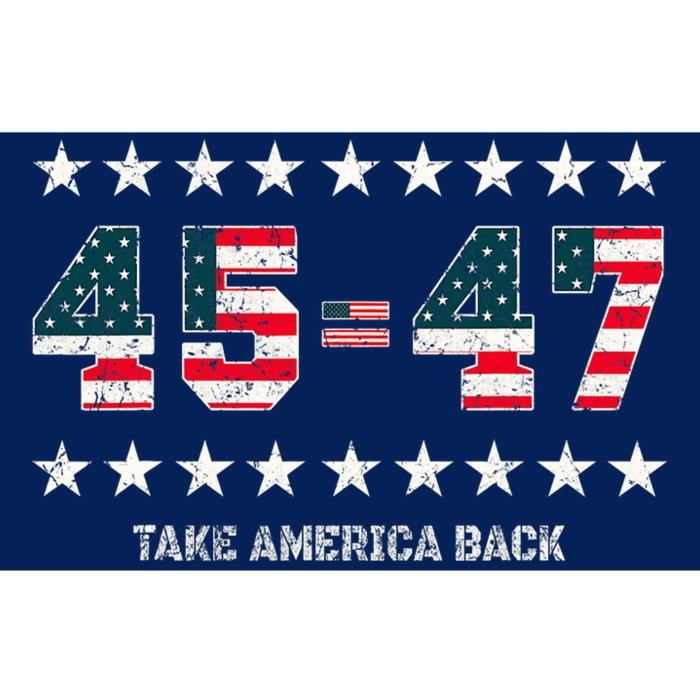 Take America Back Trump 2024 Stars 45 47 Usa President Bumper Sticker