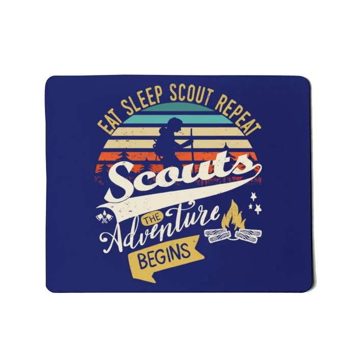 The Adventure Begins | Eat Sleep Scout Repeat | Funny Scout Mousepad