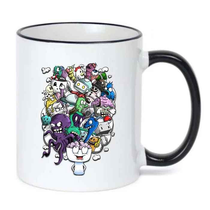 The Artist Brain Black Color Changing Mug