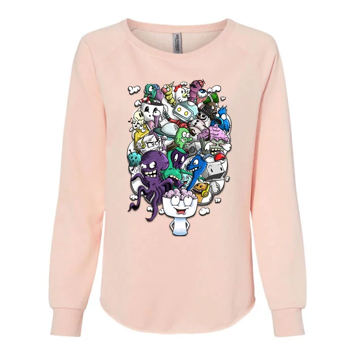 The Artist Brain Womens California Wash Sweatshirt