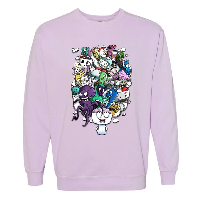 The Artist Brain Garment-Dyed Sweatshirt