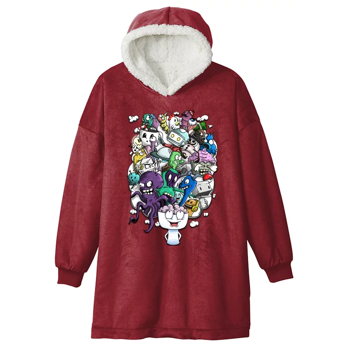 The Artist Brain Hooded Wearable Blanket