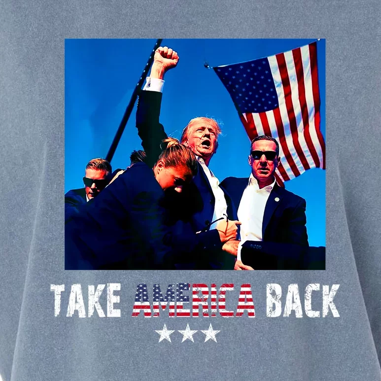 Take America Back | Trump 2024 Garment-Dyed Women's Muscle Tee