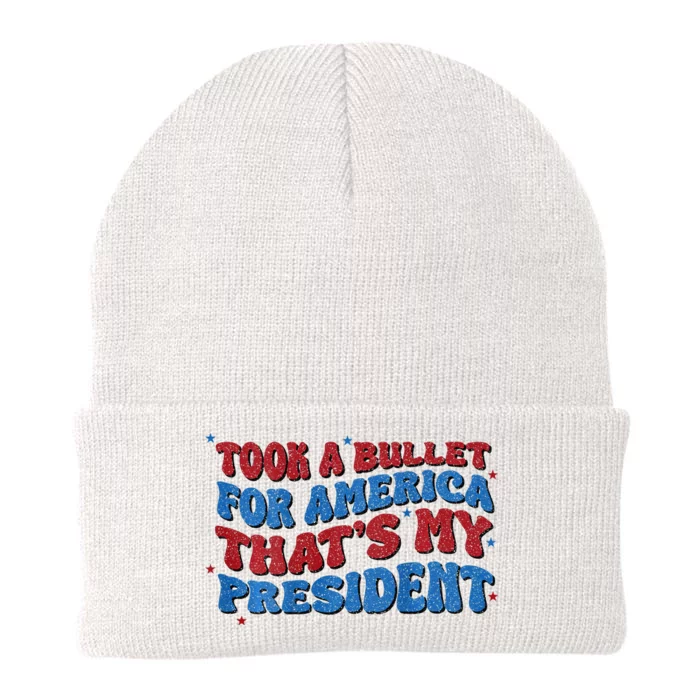 Took A Bullet For America ThatS My President Knit Cap Winter Beanie