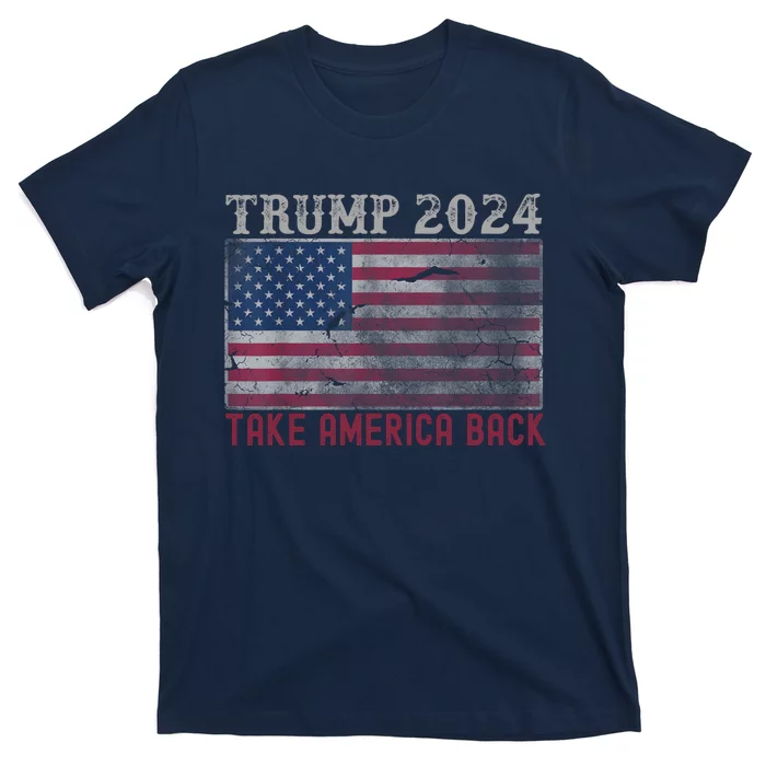 Take America Back Vintage Faded Trump 2024 T-Shirt